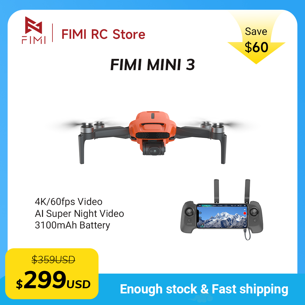 Drone Camera With Gimbal - FIMI MINI 3 Camera Drone 4K