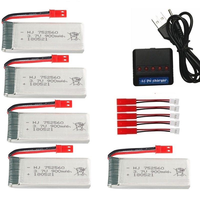 JST 3.7V 900mAh Oplaadbare Bat - Eachine Drone E58 recensie en prijs