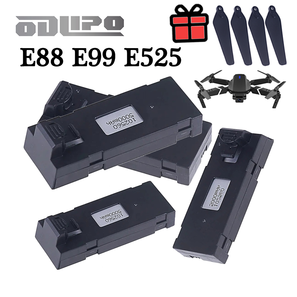 E88 3.7V 5000mAh LiPo Batterij - Eachine Drone E58 recensie en prijs