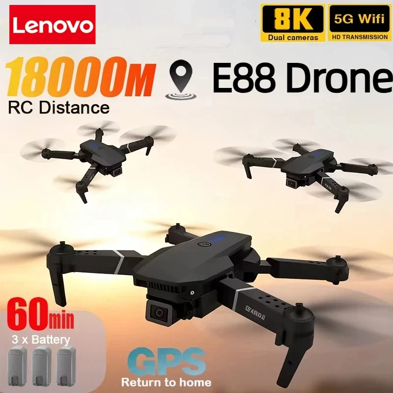 Lenovo Nieuwe E88 Pro WIFI FPV - Drone Camera Wide Angle recensie en prijs